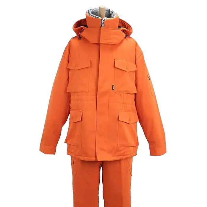 【-30℃に耐える】冷凍倉庫用防寒コート7300（ネイビー/L） No.1034-02