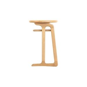 【浜本工芸】ナラ無垢　No.5204サイドテーブル