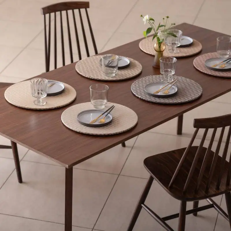 丸形ランチョンマット Calm Round Luncheon mat／カルム プレイスマットあり プラム