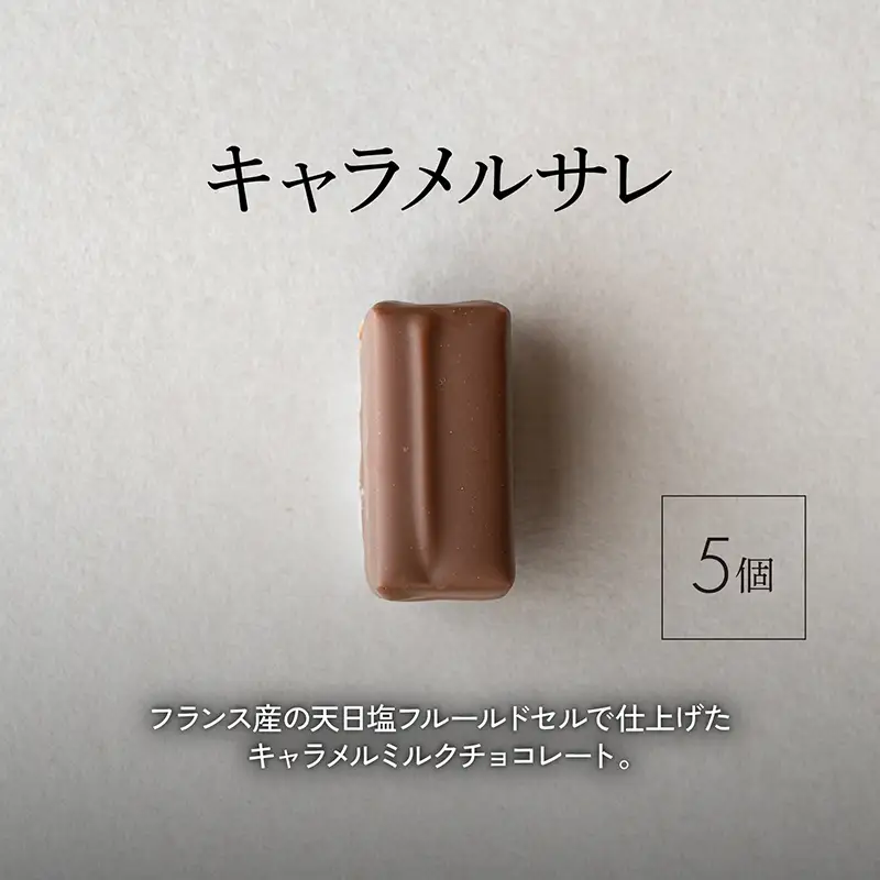 ボンボンショコラ5個(キャラメル)&フェーブ80g（コイン状チョコレート）／NICOchocolaterie チョコレート チョコレート専門店 ボンボンショコラ スイーツ お菓子 贈答用 ギフト お取り寄せ 福岡県 小郡市 