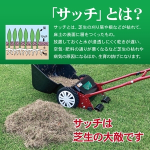 サッチスイーパー SS-2000 キンボシ 手動式 芝 サッチングマシン 家庭