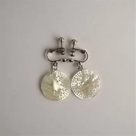 白蝶貝「ベツレヘムパール風」イヤリング_装飾品・工芸品 ピアス・イヤリング アクセサリー _【1228029】