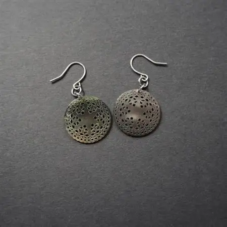 黒蝶貝「ベツレヘムパール風」ピアス_装飾品・工芸品 ピアス・イヤリング アクセサリー _【1231822】
