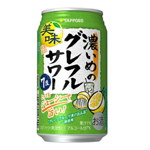 a12-245　サッポロ 濃いめの グレフル サワー350ml缶