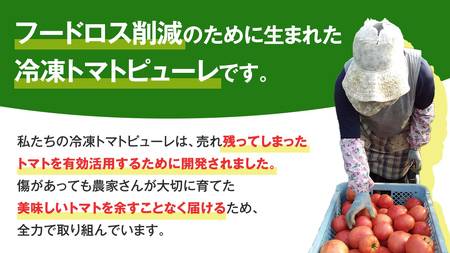 冷凍 トマトピューレ 180g × 5パック 訳あり [AL009tu]