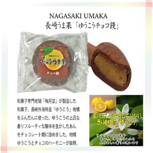長崎特産ゆうこうお菓子/うま果9個箱入　ようかん/焼き萬/チョコ饅