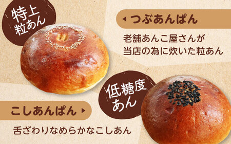 【3回定期便】 あんこ好きの食べ比べ 10個セット 【パンの店 カッタン】 パン あんぱん 大人気店[MEJ010]