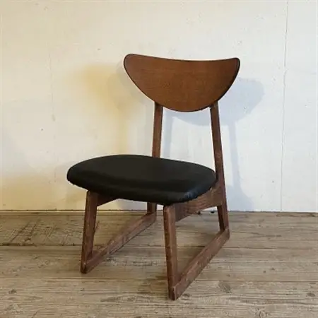 Lager Chair(ラガーチェア)プレザント ブラック ダークブラウンフレーム【SWOF】_雑貨・日用品 椅子・チェア・ソファ 家具・インテリア _【1572547】