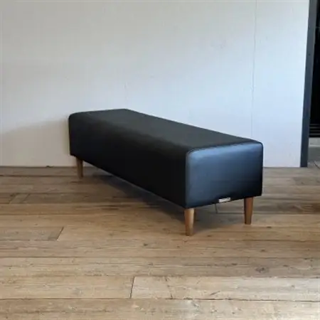 150 Bench(150ベンチ)プレザント ブラック BR鉛筆脚【SWOF】_雑貨・日用品 椅子・チェア・ソファ 家具・インテリア _【1572555】