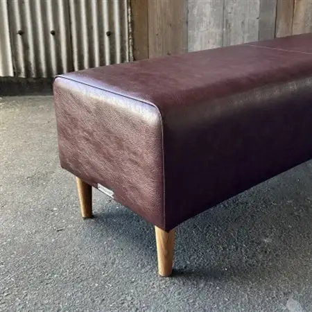 150 Bench(150ベンチ)アンティーク ダークブラウン NAオーク脚【SWOF】_雑貨・日用品 椅子・チェア・ソファ 家具・インテリア _【1575270】