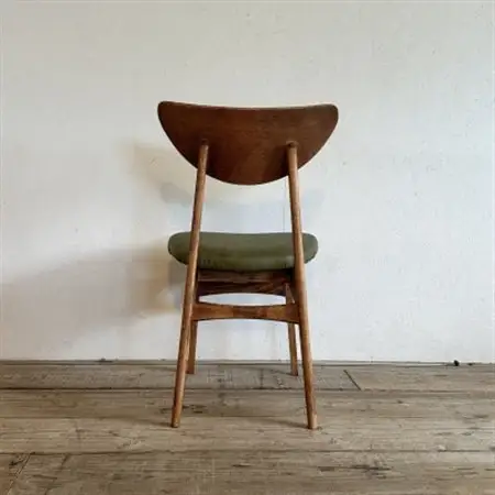 Karl Dining Chair ランド オリーブ ダークブラウンフレーム【SWOF】_雑貨・日用品 椅子・チェア・ソファ 家具・インテリア _【1576023】