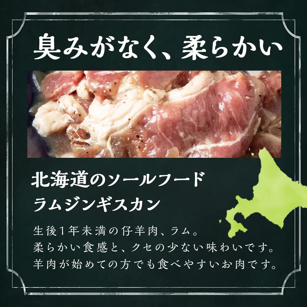 塩ニンニクジンギスカン 700g (350g×2) CC006