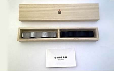 【高岡銅器】カトラリーレスト山並　黒・銀 セット 箸置き 伝統工芸品 職人 手作り セット 富山県 高岡 FAD-1405