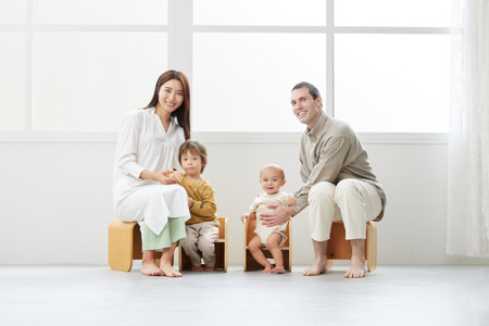 HOPPL（ホップル）　コロコロチェア チェアパッド付き （コロコロチェア：ナチュラル チェアパッド：ミルクティー）
