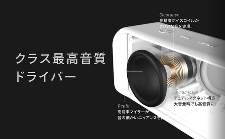 スピーカー FUNLOGY Portable2 white ポータブルスピーカー 防水 防塵 Bluetoothスピーカー 家電 千葉市