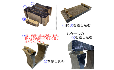 猫の爪とぎ　神殿【高】（カラー：大理石柄・白） 猫 ねこ ネコ キャット cat 爪とぎ ダンボール 段ボール ゆったり 丈夫 日本製 国産 おもちゃ ペット インテリア 愛猫 動物 猫用品 猫用玩具 グッズ 愛猫へプレゼント ペット用品 愛知県 常滑市
