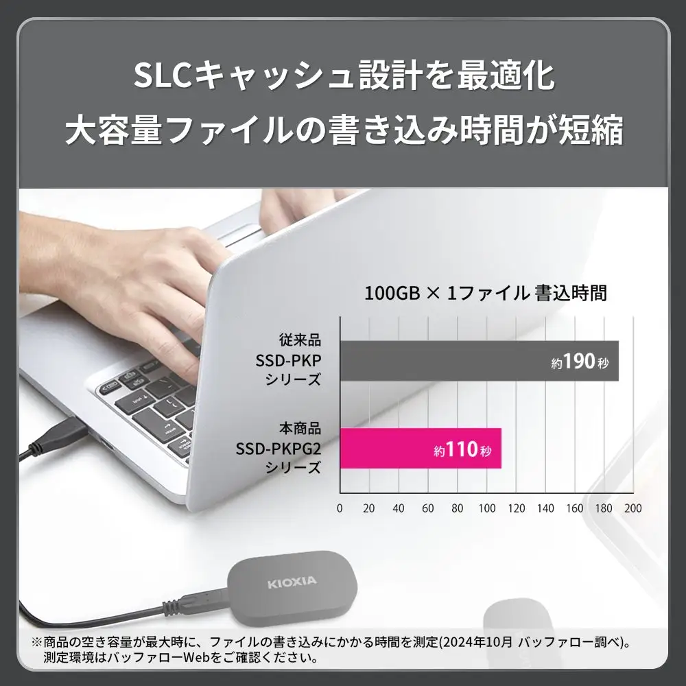 【グッドデザイン賞受賞】キオクシア (KIOXIA) 外付けSSD EXCERIA PLUS G2 ポータブル2TB 【パスワード保護 持ち運び コンパクト 高速転送 耐久性 保存 軽量 バックアップ 拡張 ストレージ ドライブ データ移行 サイズ PS5 四日市市 四日市 】
