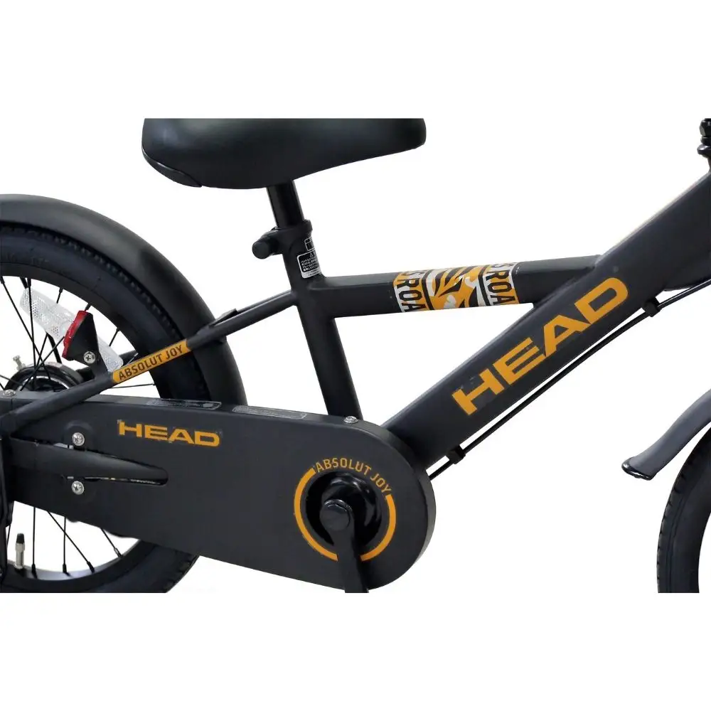 HEAD KIDS BIKE マットブラック 送料無料 全国配送離島含│こども 自転車 完成品 組み立て不要 武田産業