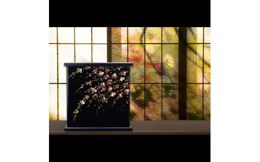 タツクラフト 紀州塗り ミニ仏壇 雅 小 しだれ桜 【Tk166】【ttcf922-butu-sch】