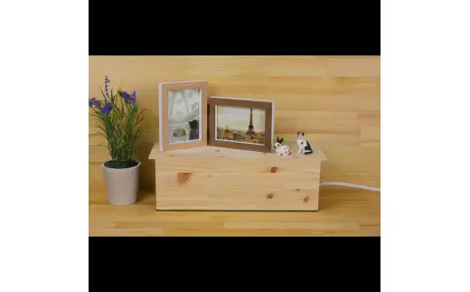 タツクラフト ひのき張り ケーブルBOX L 【Tk278】【ttcf088】