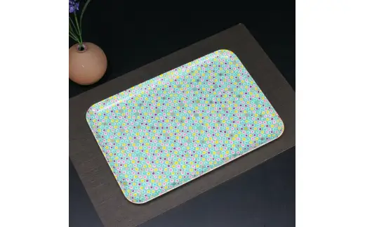 タツクラフト 友禅和紙トレー L 39cm 2枚セット 桜 金平糖 水色 【Tk323】【ttcf922-yul-7】