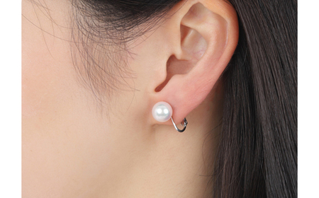 真珠 アクセサリー イヤリング パール 8.5mm ～ 9mm K14 レディース 伊勢志摩 伊勢 志摩 冠婚葬祭 結婚式 入学式 卒業式 成人式 慶事 ジュエリー アコヤ真珠 花珠 大粒 / 老舗の真珠専門店・花珠クラス・アコヤ真珠イヤリング8.5～9.0ミリ（K14WG）