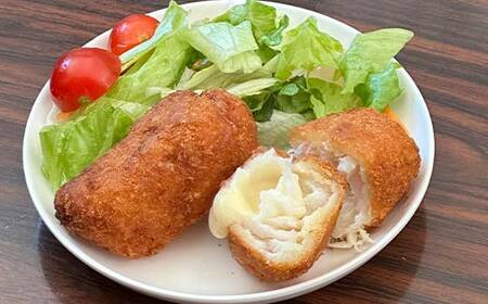 マルヒ母さんの美味いっタラ！フライ＜とろ?り北海道チーズ味＞ 8個（80g×4個入 2箱） 北海道 チーズ 鱈 タラ たらフライ タラフライ おかず お弁当 簡単 簡単調理 魚 たら フライ 白身 惣菜 揚げ物 F4F-7821