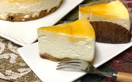 クリームチーズ60%！ベイクドチーズケーキ5号サイズ チーズ 無卵 無小麦 濃厚 特製 冷凍ケーキ 5号 直径 約15cm 洋菓子工房ケーキ屋Shimizu 岩手県 北上市 C0309