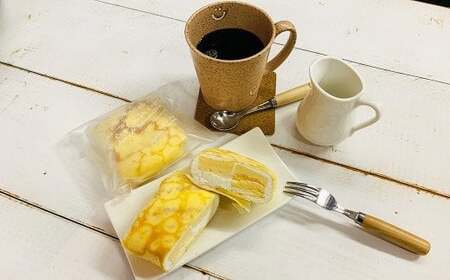 【定期便/6ヶ月】洋菓子工房ケーキ屋Shimizu 季節のクレープ  クレープ アイス もちもち 冷凍 スイーツ ロールケーキ 岩手県 北上市 I0046