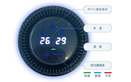 空気清浄機能付オゾン除菌脱臭器　LOOP (シルバー) - USB給電式のコンパクトサイズ