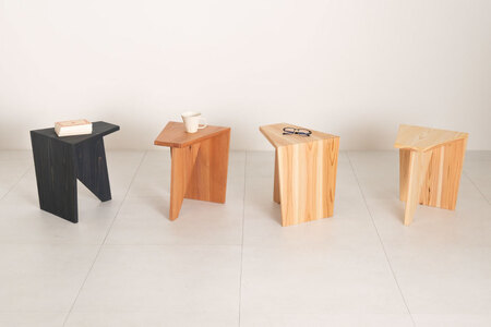家具 椅子 Grain Stool 黒森 1点 [丸平木材 宮城県 南三陸町 30bf0005-a]