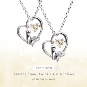 未来天使　TwinkleCatネックレス　シャンパンカラーロードライトガーネット【 神奈川県 大磯町 シルバー宝石 レディースジュエリー アクセ 首輪 誕生日 お祝い ギフト 母の日プレゼント 贈り物 ファッション小物 ペンダント 】
