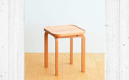 府中家具 COCCO Stool　チェリー　生地：グリーン No.1046-06
