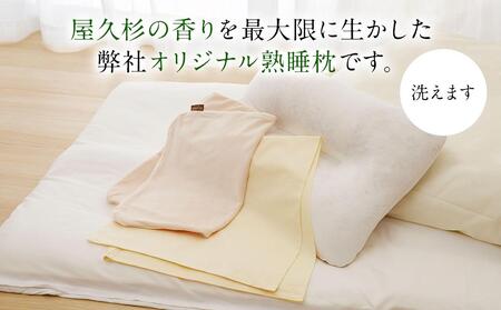 屋久杉の眠り 熟睡枕 Aタイプ（カバー：ポリエステル＋ポリウレタンのファスナータイプ）