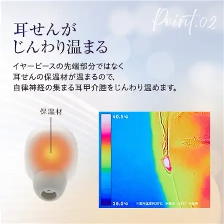 ドクターエア イヤラボ ホワイト(あったかグッズ 充電式 軽量 プレゼントに)_家電製品 美容・健康家電  _【配送不可地域：沖縄県】【1582388】