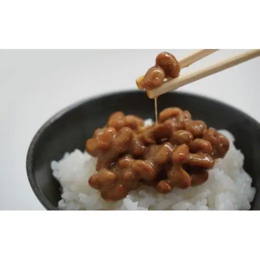 山梨県大月市　富士納豆3種食べ比べセット(富士納豆・桃太郎納豆(桃味／鬼味)・ひきわり納豆)