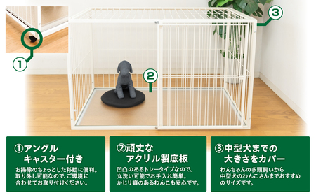 「 小型犬 ・ 中型犬用 」 ペットケージ MODERATE K319-003