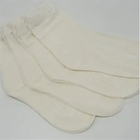 正活絹 冷えとり靴下 シルク先丸 4足セット(Mサイズ)_装飾品・工芸品  服飾小物 _【1584083】