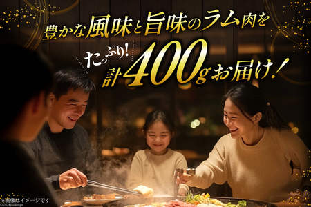 ラム肉 冷凍 ラム肩ロース 200g 2パック 計400g [焼肉銀座園 北海道 砂川市 12260733-a] 