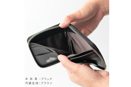 SOMES 財布 ラウンド 札入れ （ブラック）DM-09 [ソメスサドル 北海道 砂川市 12260761-b] 