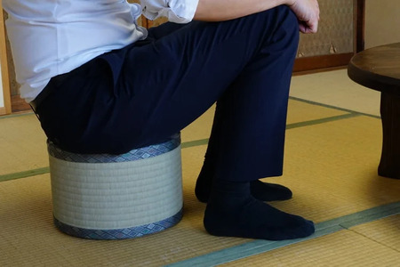 【2個セット】古河市のたたみ職人が作る畳椅子 高さ20cm ｜ 古河市 畳 職人 畳店 いす イス 手軽 腰掛 腰かけ 便利 タタミ 和雑貨 インテリア 日用品 _EA12