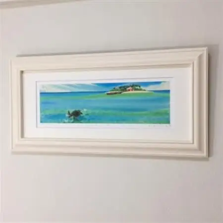 栗乃木ハルミ版画額装品「honu2」【1229381】