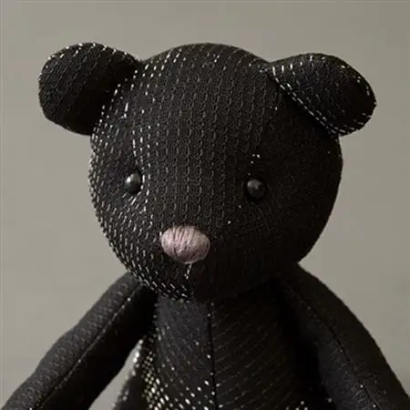TRICOLUMで制作したテディベア「Newえんとくん」(シルバー)【1499809】