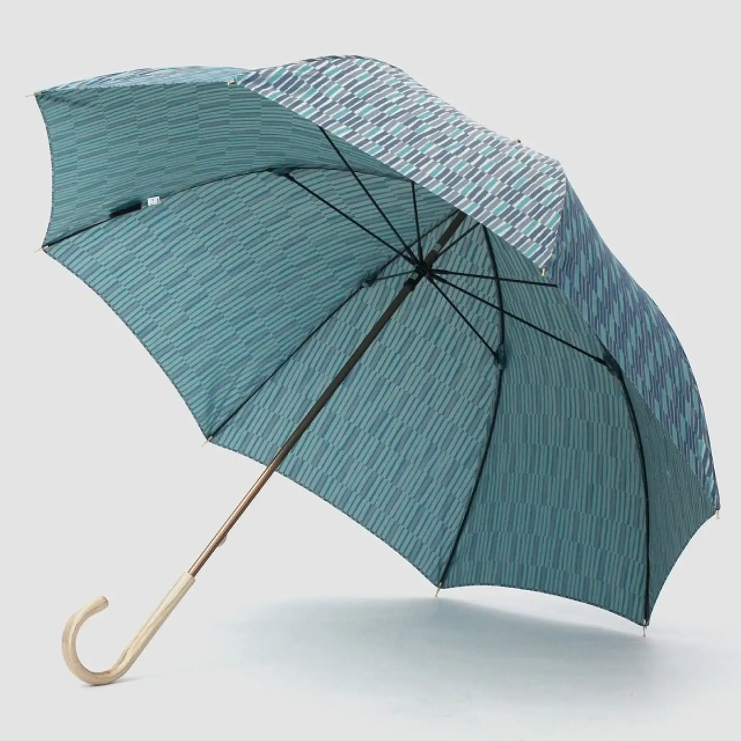 【槙田商店】晴雨兼用長傘　ノルディック　小枝　ブルー