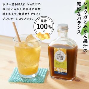 ジンジャーシロップ　みかん　2本セット◇