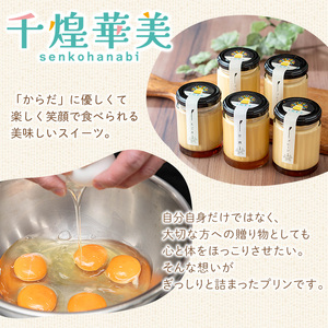 プリン5個セット (計3種) ＜千煌華美＞ プレーン 甘酒 えごま 洋菓子 スイーツ デザート お菓子 食べ比べ てんさい糖 【有限会社魚文】tm096