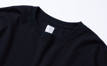 橘織物　LONG SLEEVE T-SHIRT Black （009_5224）