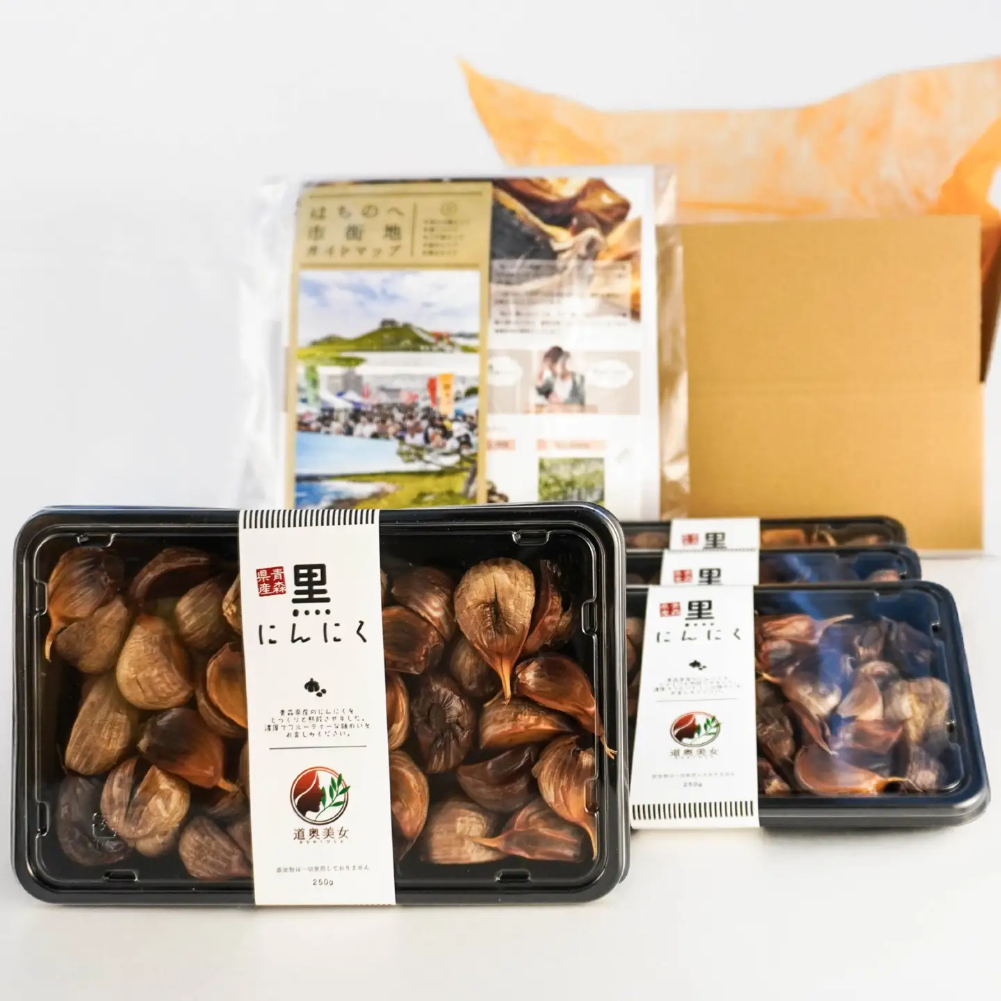 青森県産 黒にんにく バラ 1kg（250g×4）福地ホワイト6片　