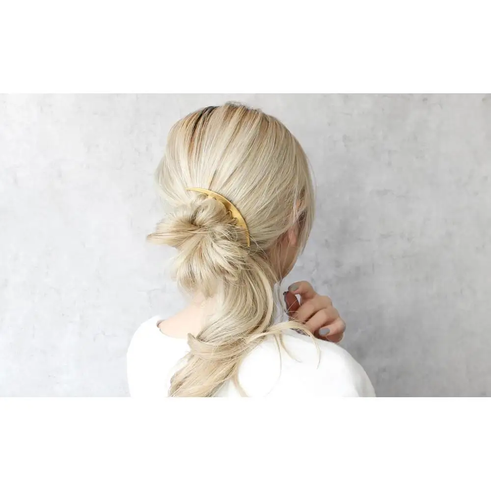 【女性のアイデア×職人技】ステンレス製かんざし「Arcliner comb/Gold」