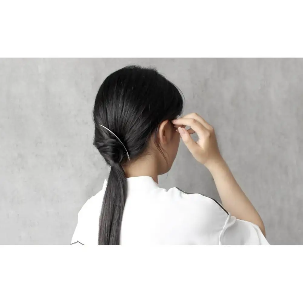 【女性のアイデア×職人技】ステンレス製かんざし「Arcliner comb/Silver」
